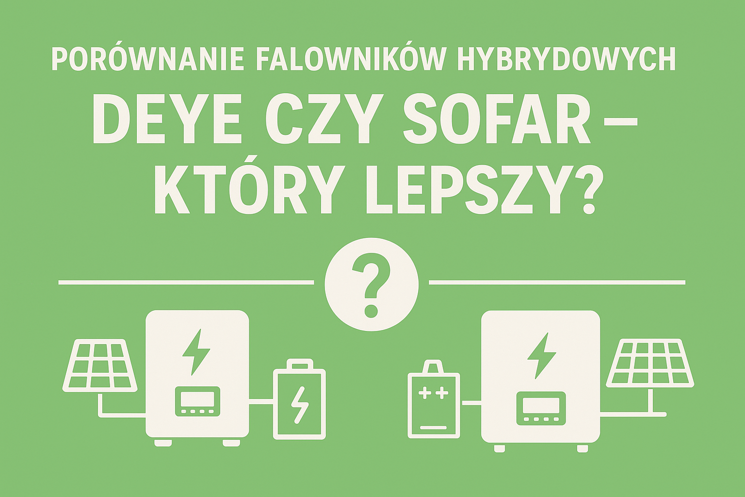 Deye czy Sofar? Który falownik hybrydowy lepszy? Porównanie