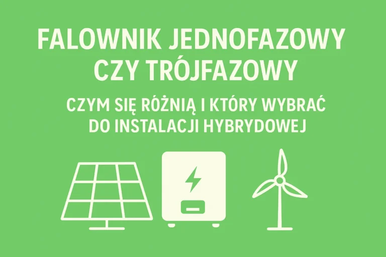 Falownik jednofazowy czy trójfazowy w instalacji hybrydowej – czym się różnią i który wybrać?
